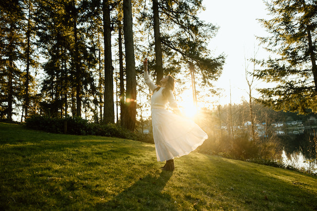 Audrey outdoors
